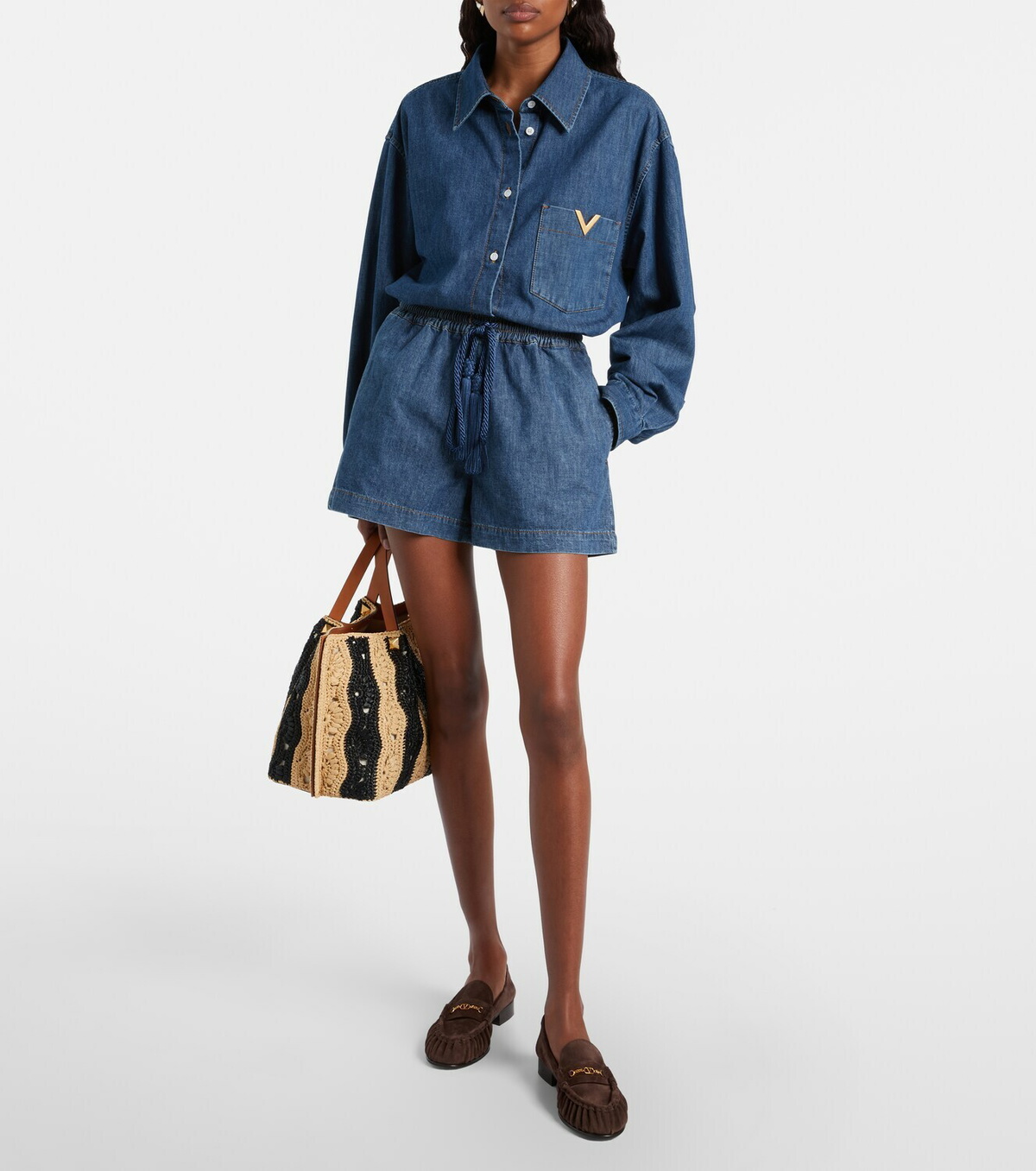 Valentino Garavani VLogo suede loafers