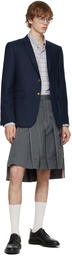 Thom Browne Grey Typewriter Cloth Classic Pleated Skirt