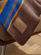 Pendleton - Yakima Logo-Appliquéd Striped Wool and Cotton-Blend Throw