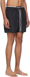 BOSS Black Stripe Swim Shorts