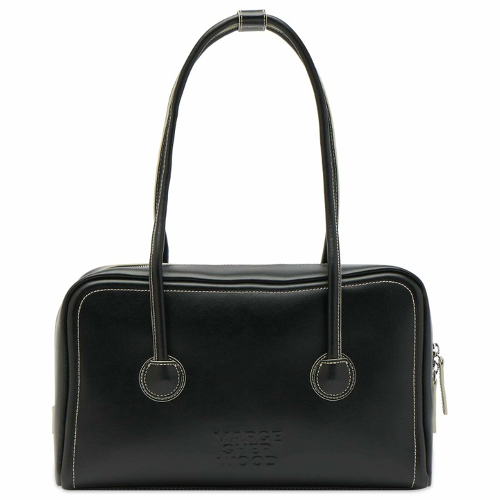 Photo: MARGESHERWOOD Women's Soft Boston Bag in Black Plain 