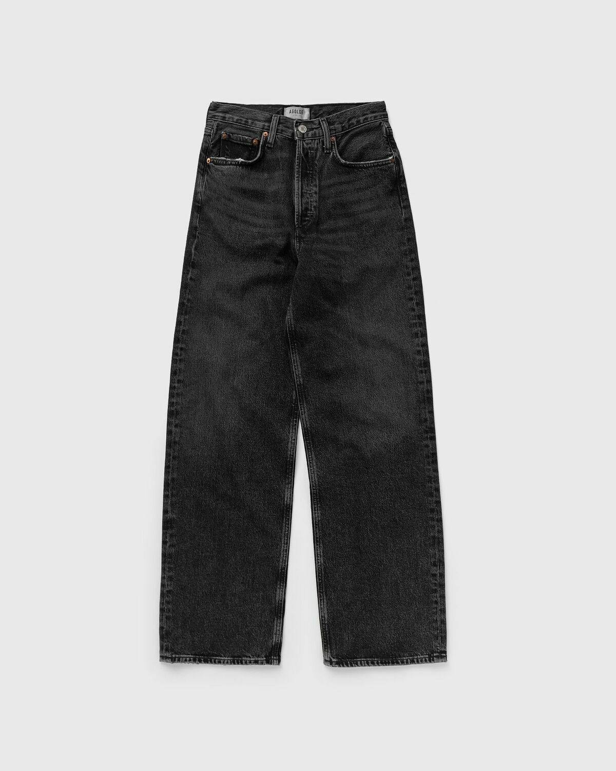 Agolde Low Slung Baggy Black Jeans