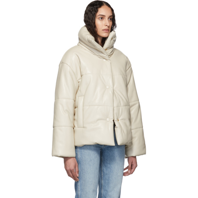 Nanushka Beige Puffer Jacket