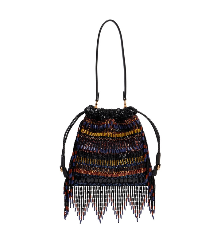 Photo: Etro Kalispera Small beaded fringed shoulder bag