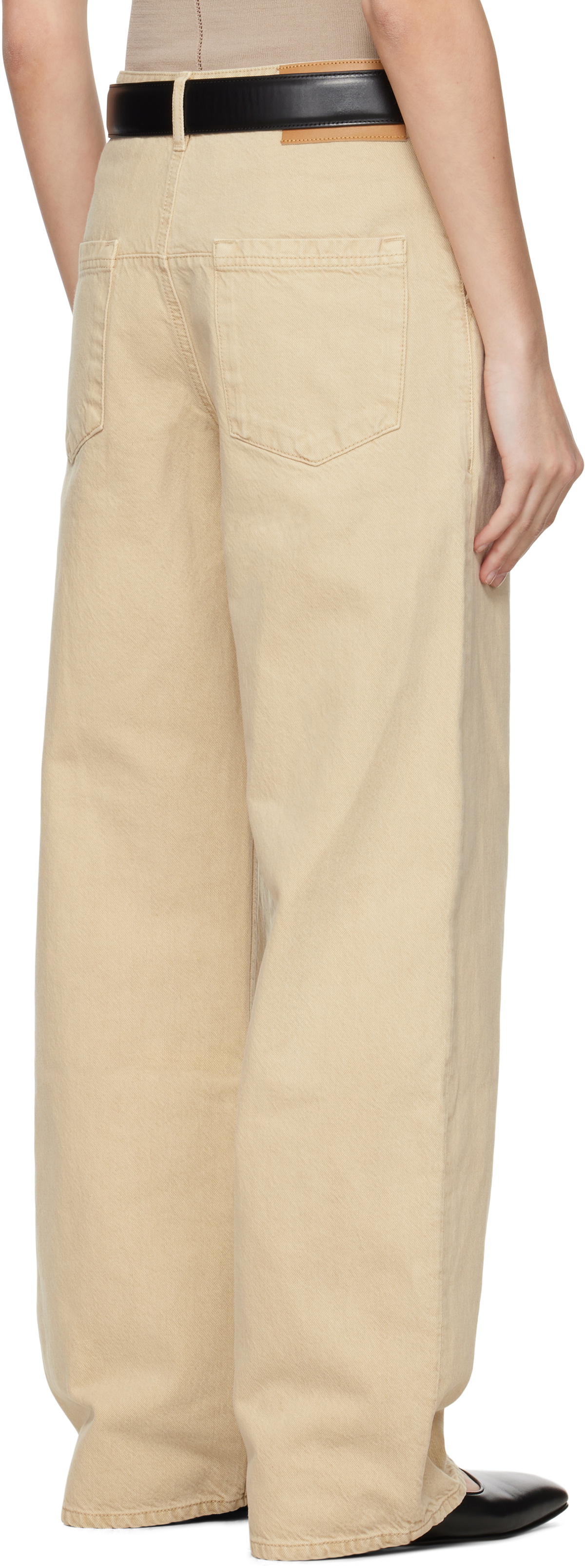 Kallmeyer Beige Column Leg Jeans