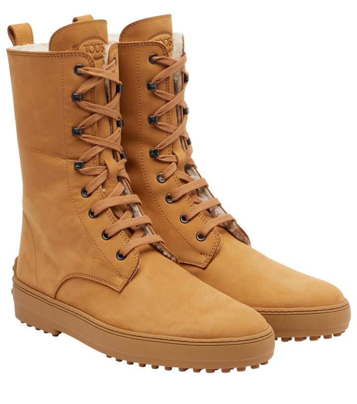 Photo: Tod's Winter Gommino leather lace-up boots