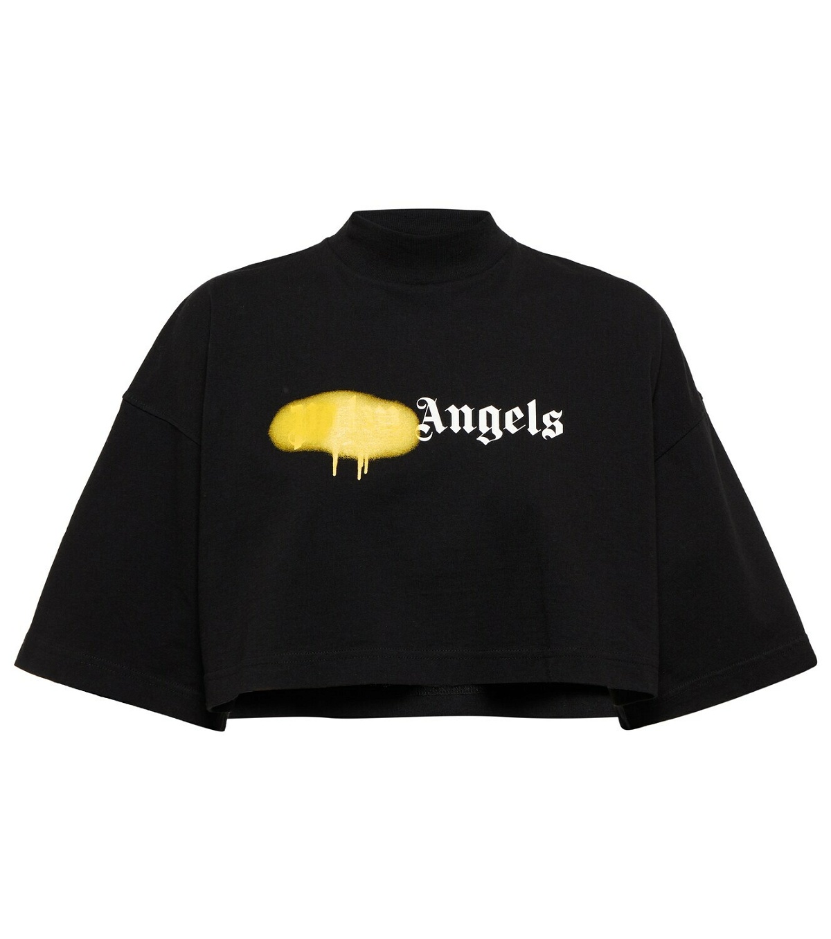 Palm Angels - Printed cotton cropped sweater Palm Angels