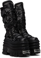 VETEMENTS Black New Rock Edition Tower Boots