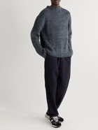 Mr P. - Recycled Cashmere and Surplus Wool-Blend Mock-Neck Sweater - Gray
