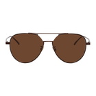 Bottega Veneta Brown Aviator Sunglasses