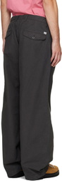 C.P. Company Gray Micro-Reps Boxy Pleats Cargo Pants