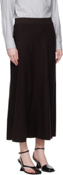 LISA YANG Brown Torie Midi Skirt