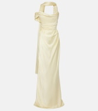 Vivienne Westwood Nova Vixen scarf-detail satin bustier gown