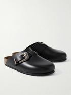 SAINT LAURENT - Jimmy Buckled Leather Clogs - Black