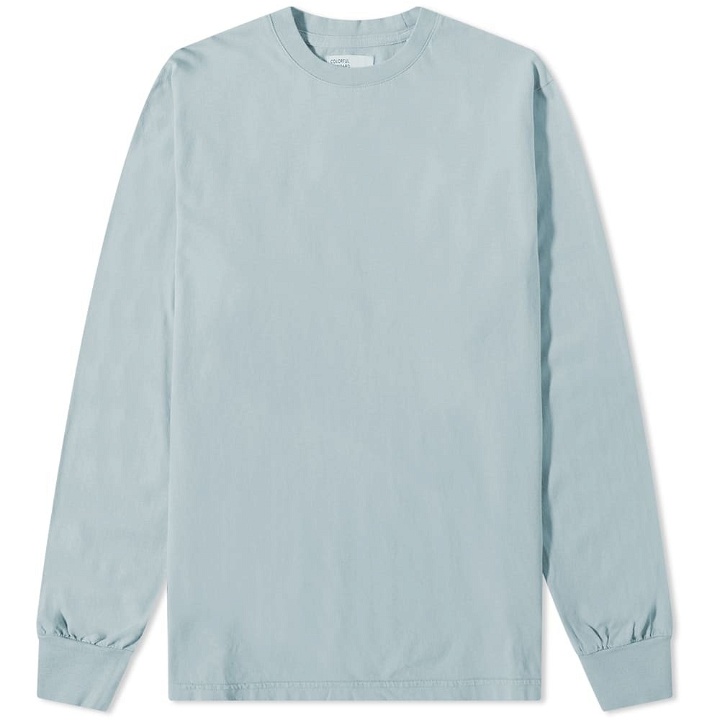 Photo: Colorful Standard Men's Long Sleeve Oversized Organic T-Shirt in CldyGry