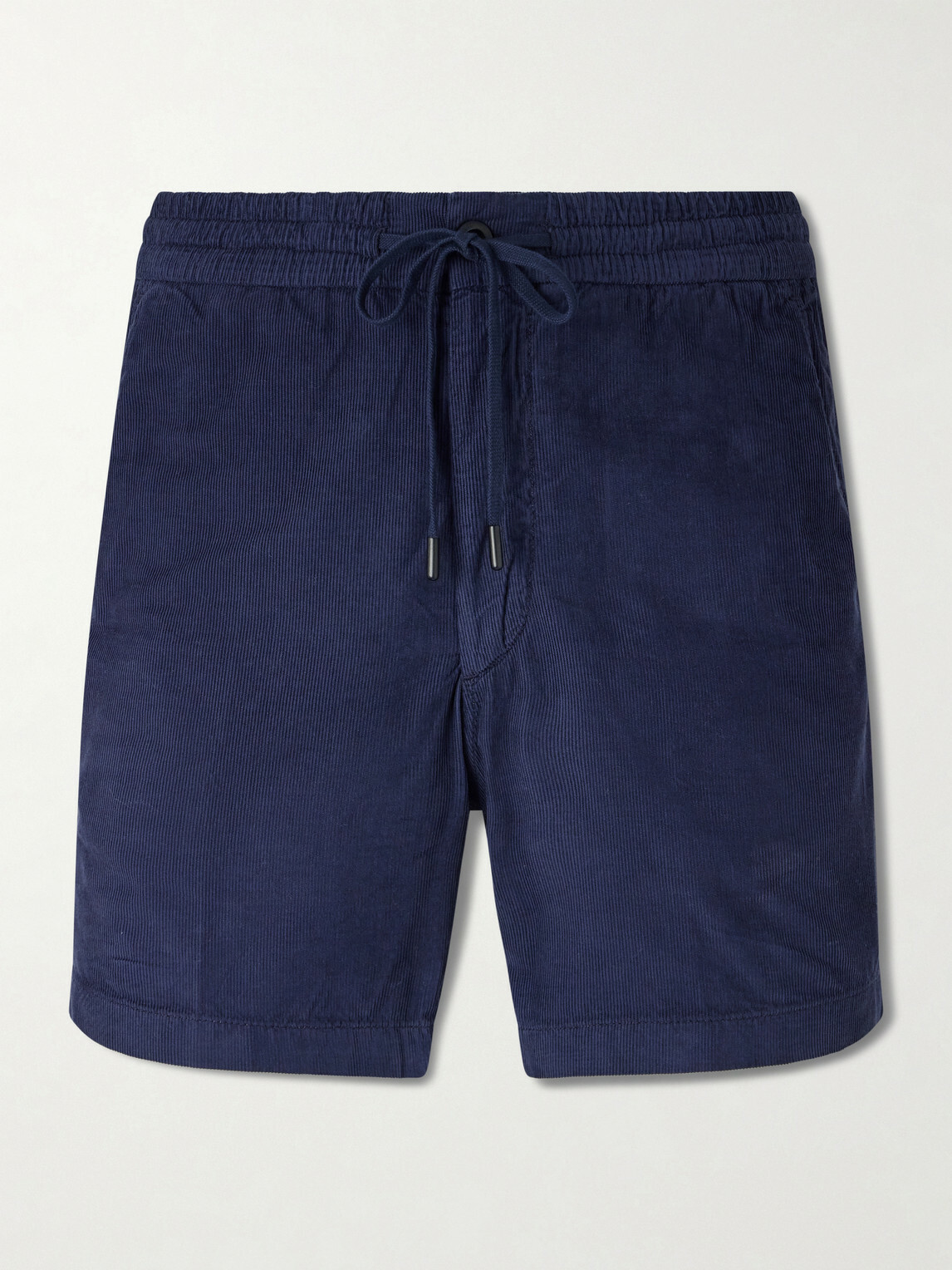 Slowear - Straight-Leg Cotton-Corduroy Drawstring Shorts - Blue