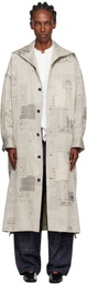 Y's Beige U-Stand D Big Coat