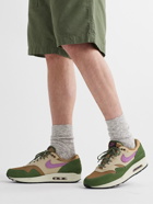 Nike - Air Max 1 NH Suede, Canvas and Mesh Sneakers - Green