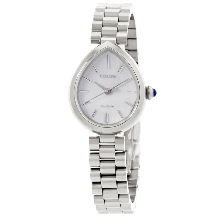 Photo: Citizen L Rainell Eco-Drive Silver Dial Ladies Watch EM1200-55A