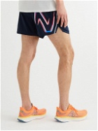 New Balance - Graphic Impact Run Slim-Fit Printed Recycled NB DRY Shorts - Blue