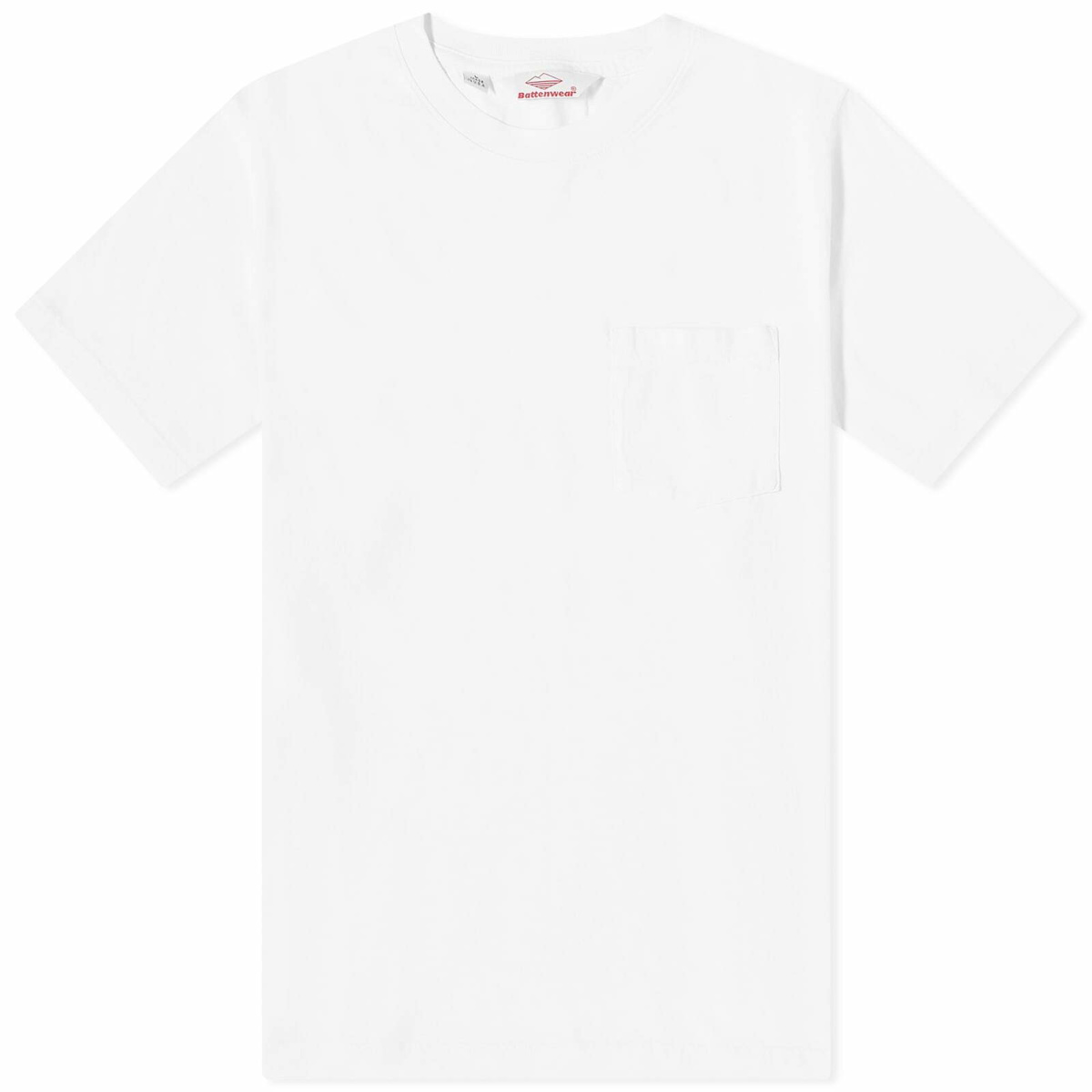Photo: Battenwear Men's Pocket T-Shirt in White