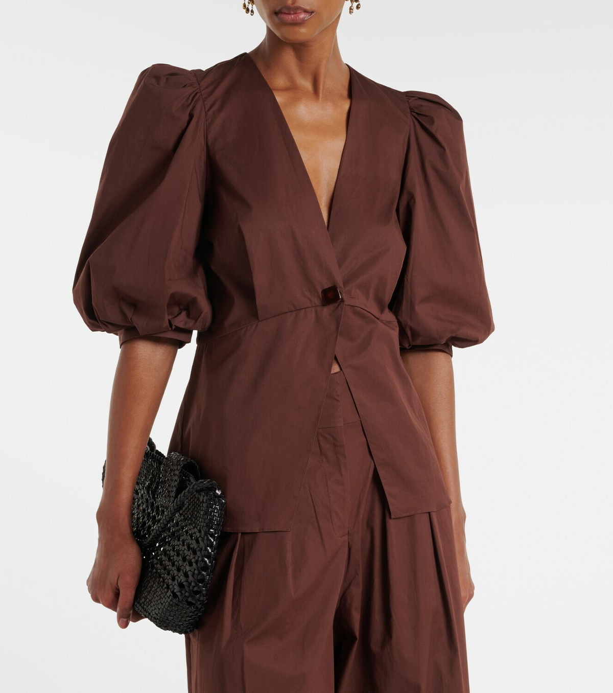Adriana Degreas Cotton-blend top