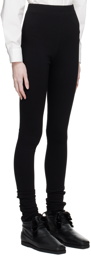 TOTEME Black Zip Leggings