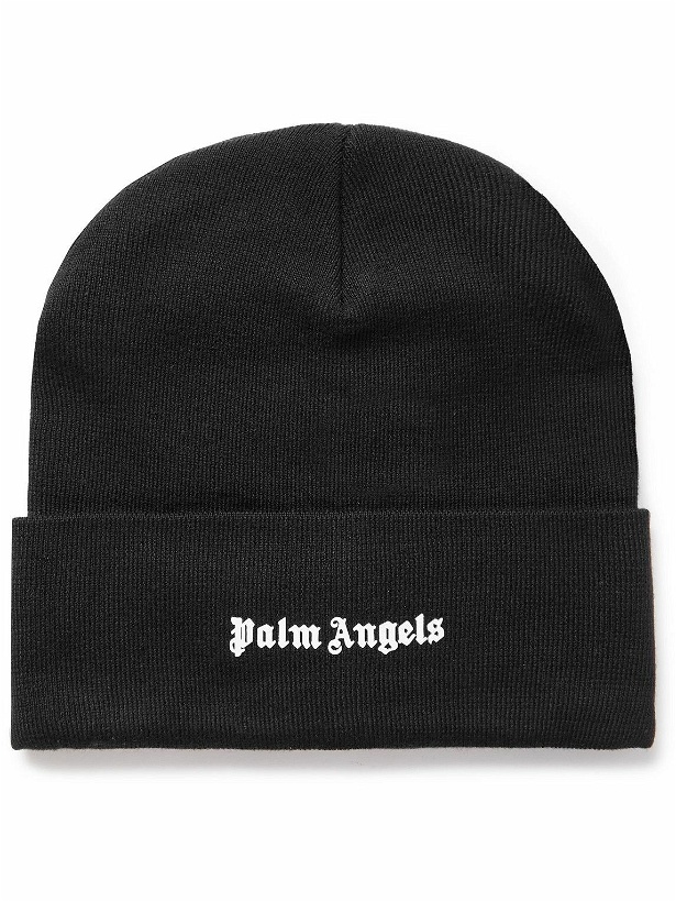 Photo: Palm Angels - Logo-Print Wool-Blend Beanie