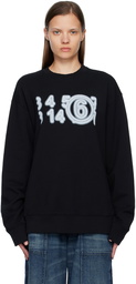 MM6 Maison Margiela Black Zoom Sweatshirt