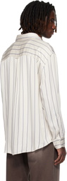 Sunflower Beige & Blue New Base Fluid Shirt