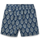 Beams Plus - Printed Cotton Shorts - Blue