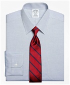 Brooks Brothers Men's Regent Regular-Fit Dress Shirt, Forward Point Collar | Blue