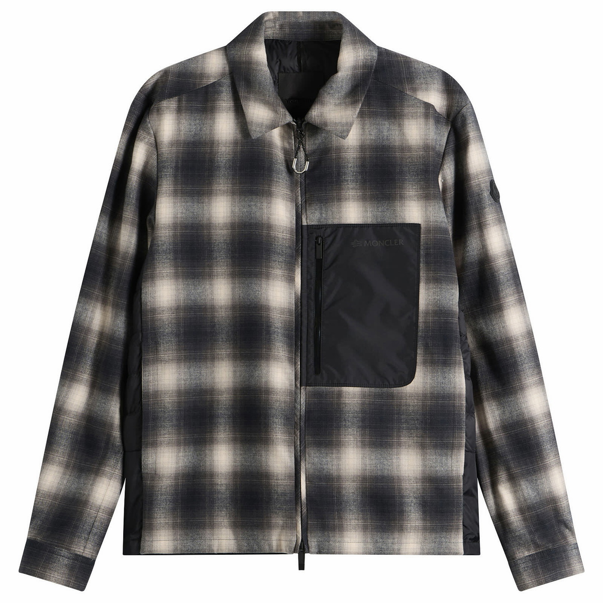 Moncler Men's Cornisello Check Shirt Jacket in Black