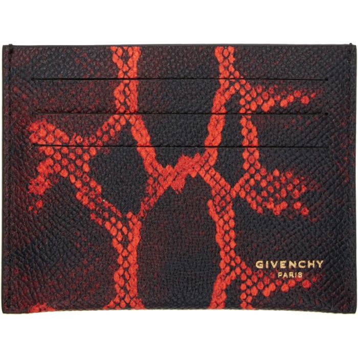 Photo: Givenchy Black Python Card Holder