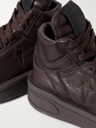 Rick Owens - Converse TURBOWPN Leather Sneakers - Brown