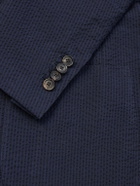 De Petrillo - Cotton-Seersucker Suit Jacket - Blue