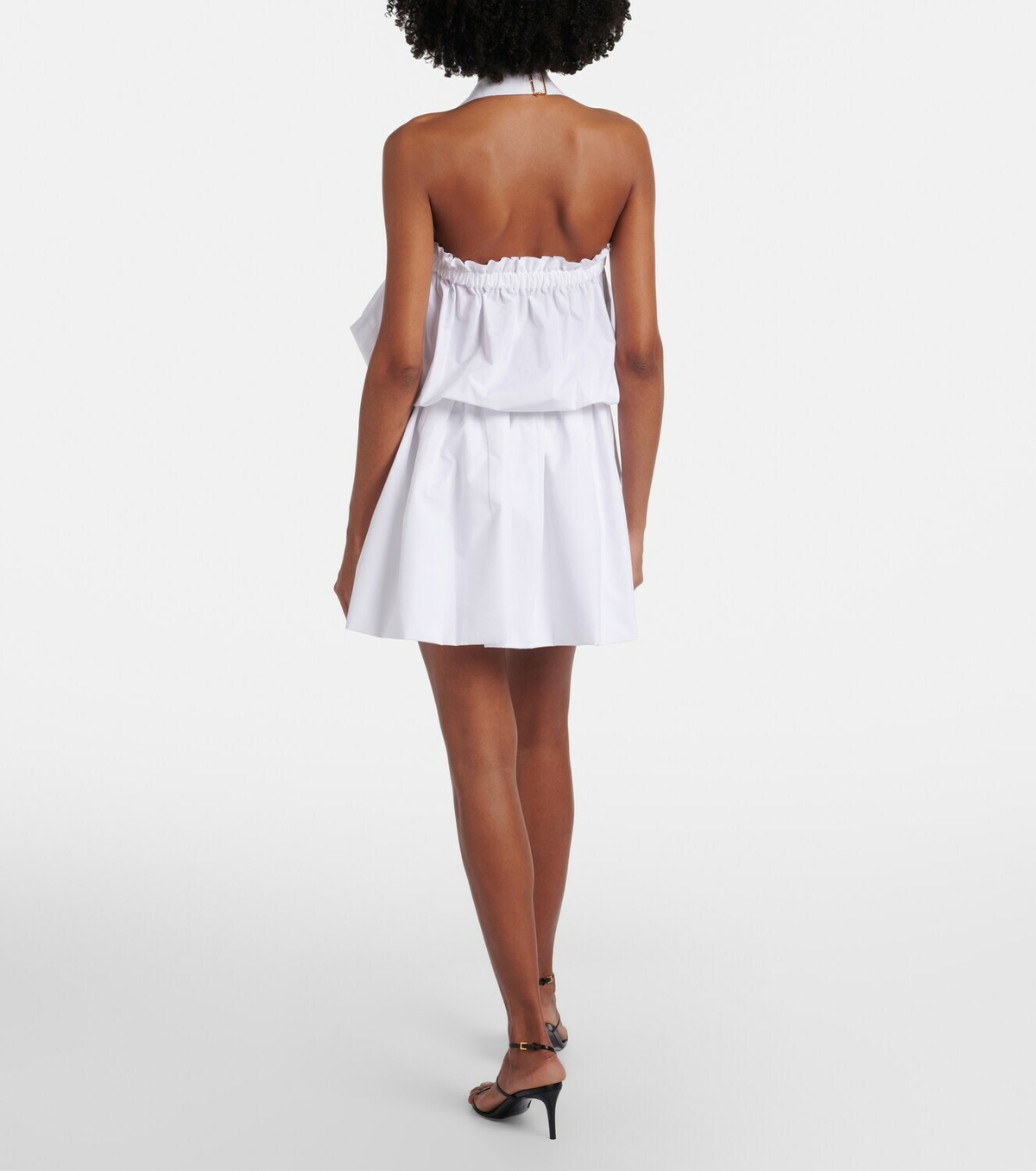 Patou Halterneck cotton minidress