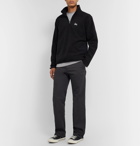 Stüssy - Logo-Embroidered Fleece Half-Zip Sweatshirt - Black