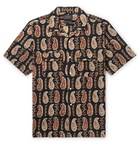 Beams Plus - Camp-Collar Printed Cotton Shirt - Black