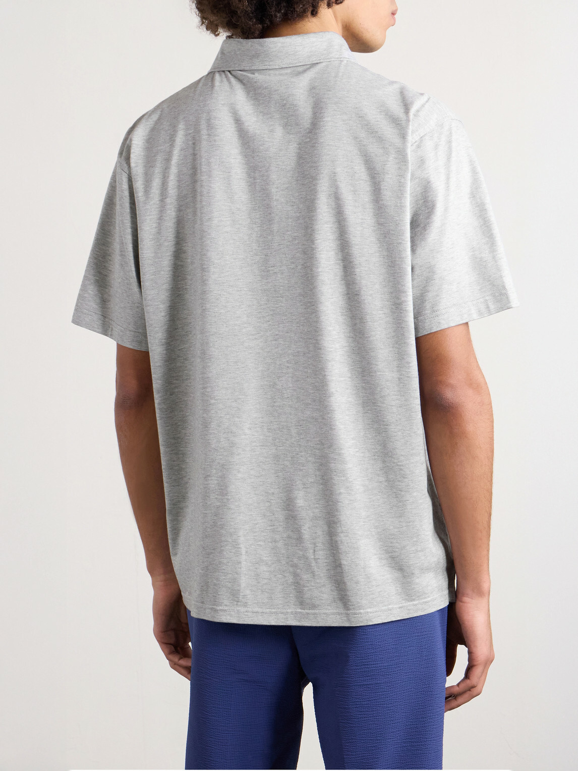 Peter Millar - Excursionist Stretch-Cotton and Modal-Blend Polo Shirt - Gray