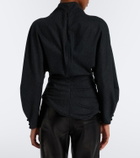 Khaite Harlow wool and cashmere top
