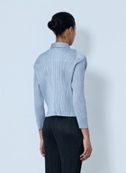 Pleats Please Issey Miyake Structured Pleat Long Sleeve Shirt