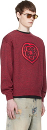 Kenzo Red Kenzo Paris 'KENZO Boke Heart' Sweater