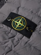 Stone Island - Logo-Appliquéd Quilted Shell Down Hooded Jacket - Gray