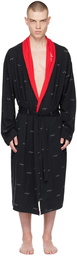 Hugo Black Printed Robe