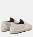 Alaïa Laser-cut leather espadrilles