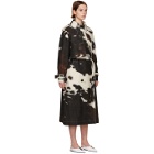Stella McCartney Off-White Cow Print Leanna Trench Coat