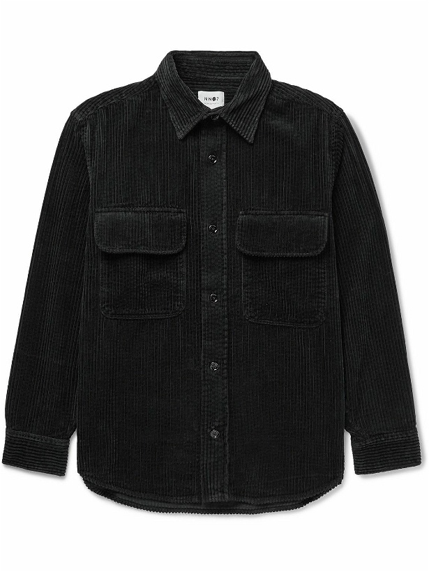 Photo: NN07 - Folmer 1725 Cotton-Corduroy Overshirt - Black