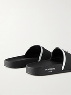 Thom Browne - Logo-Appliquéd Rubber Slides - Black