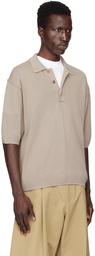 Studio Nicholson Taupe Swing Polo